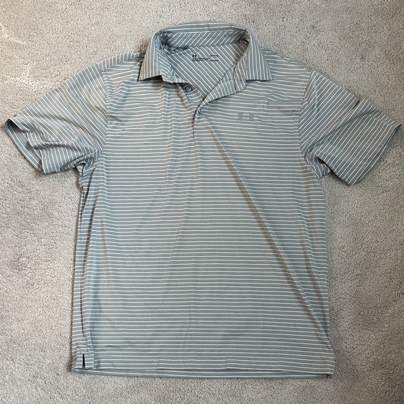 Under Armour Men's Light Gray Polo Shirt - Picture 1 of 3